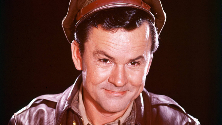 Bob Crane smiling in military uniform