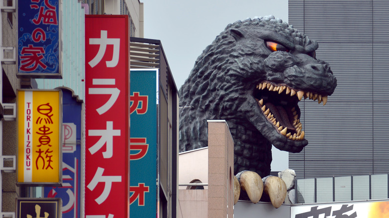 godzilla model in shinjuku