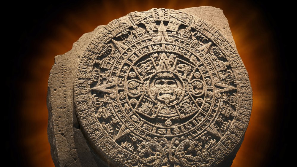 Aztec sun calendar