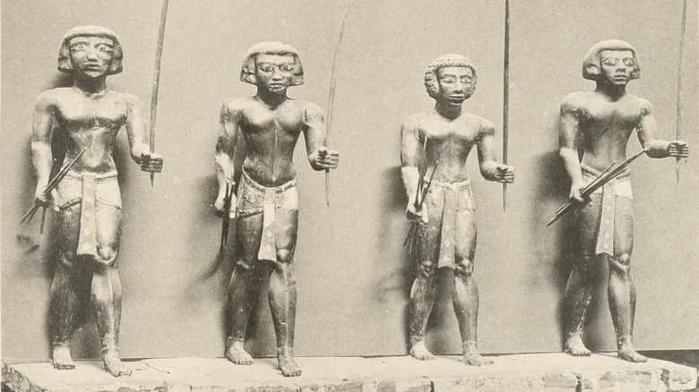 Nubian bowmen miniatures