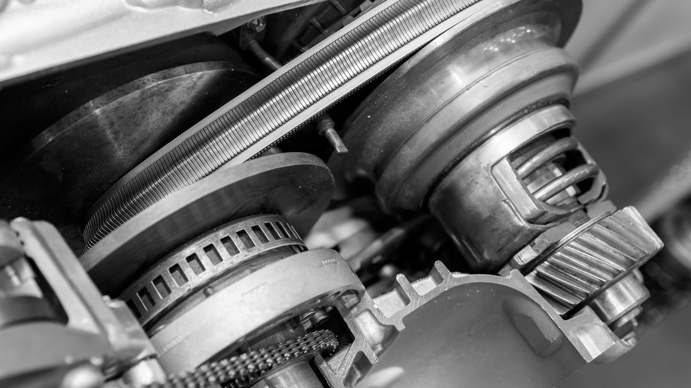 A modern car's CVT showing gears