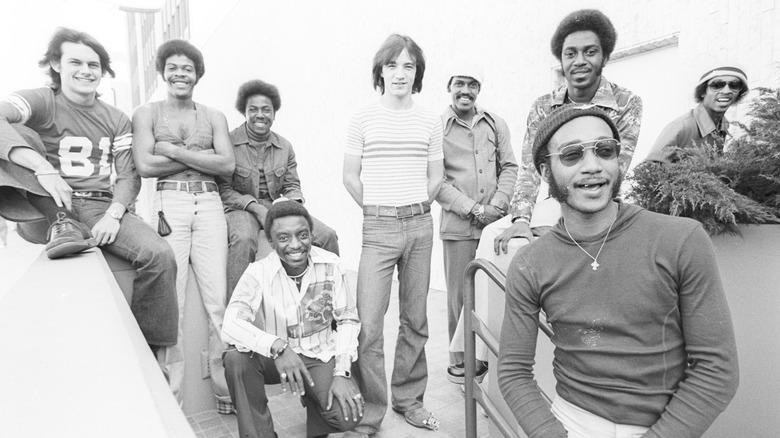 KC and the Sunshine Band posing for band photo