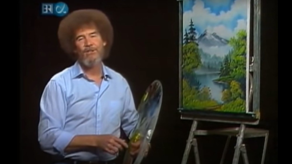 Bob Ross paints a lovely landscape