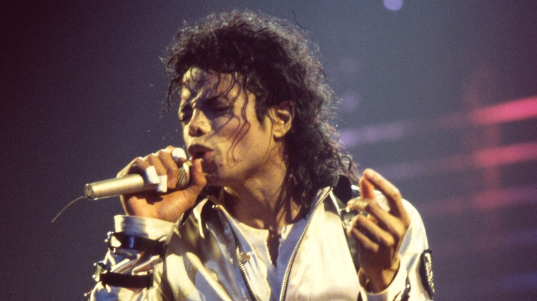 Michael Jackson onstage in 1988