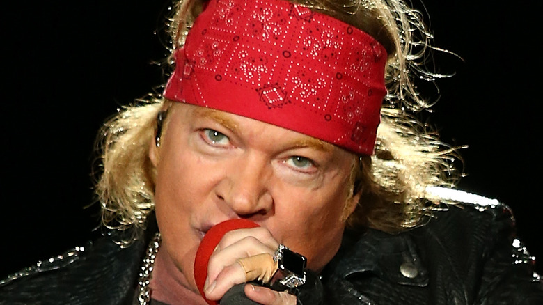 Axl Rose on stage