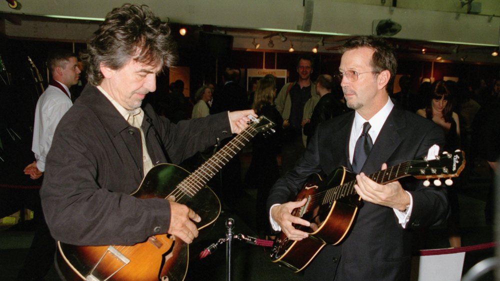 George Harrison and Eric Clapton