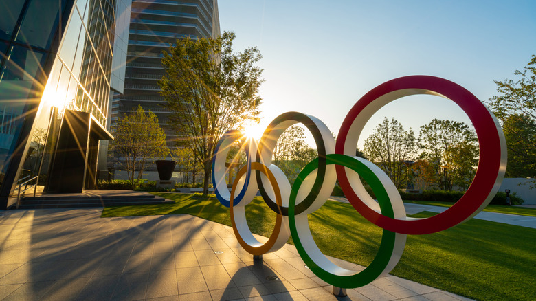 Olympic symbol in Tokyo