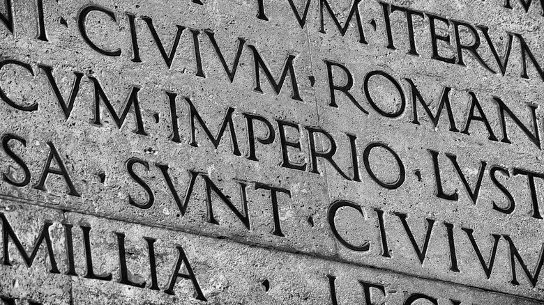 Latin inscription