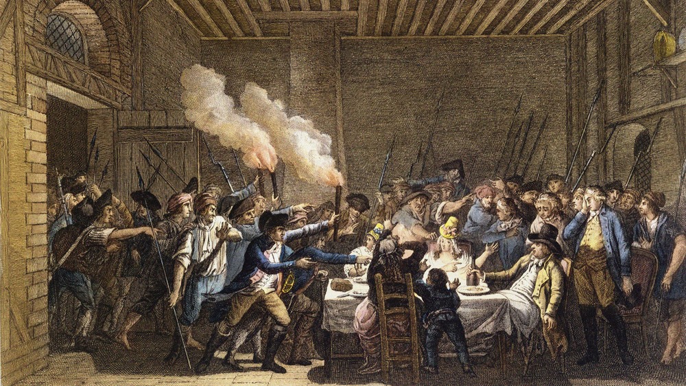The arrest of Louis XVI and his family at Varennes