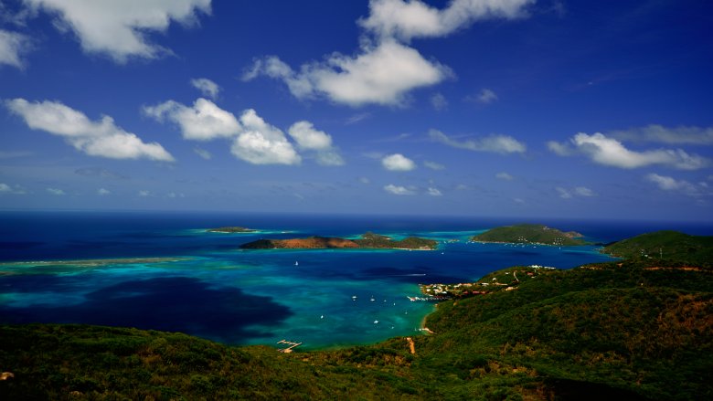 Necker Island in the distance