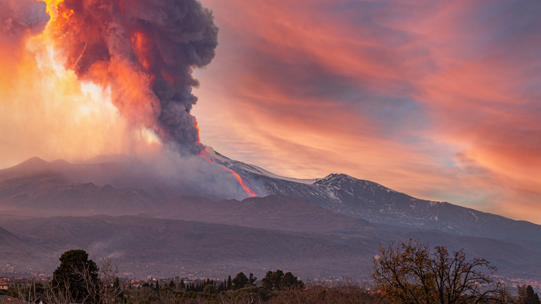 Mt. Etna eruption