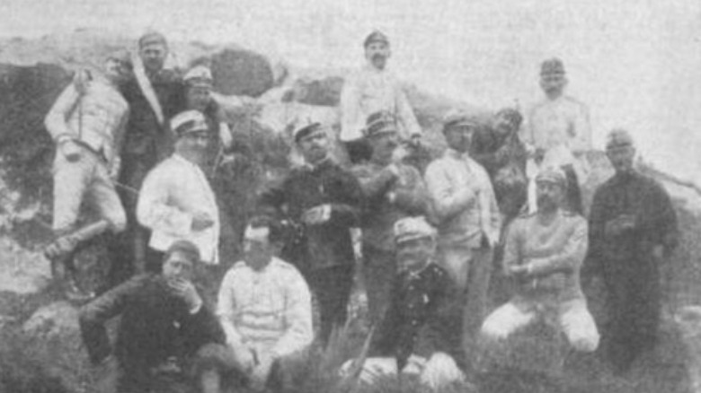 Italian officers in Africa