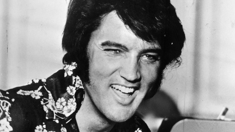 Elvis Presley smiling