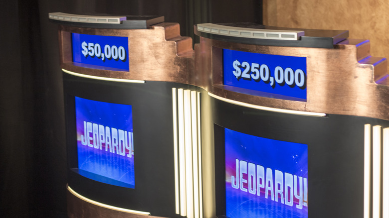Jeopardy podiums