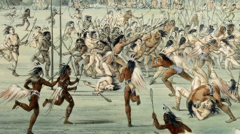 Native Americans at play