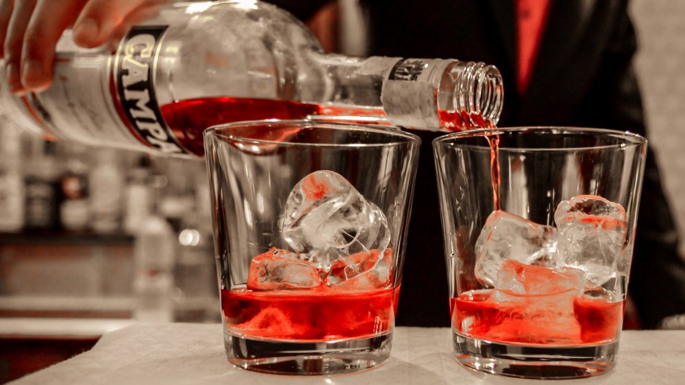 Campari being served in Venice