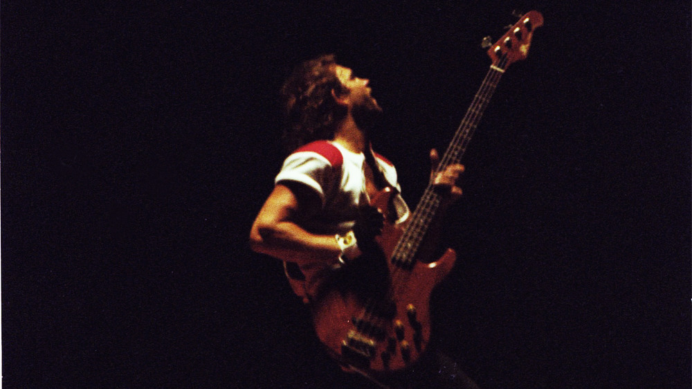 Michael Anthony on stage in 1982