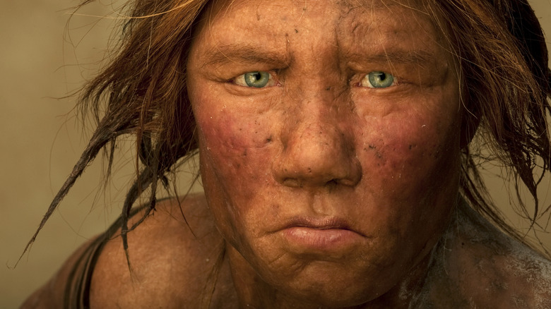 Neanderthal woman recreation