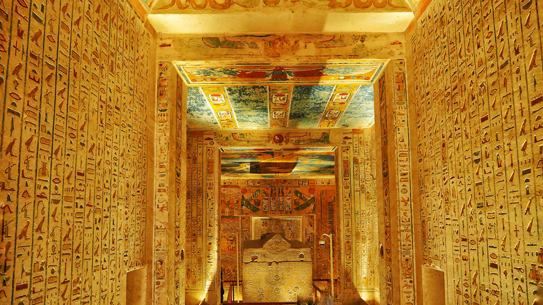 3-D rendering of Egyptian tomb