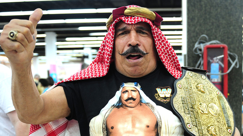 The Iron Sheik at a fan convention