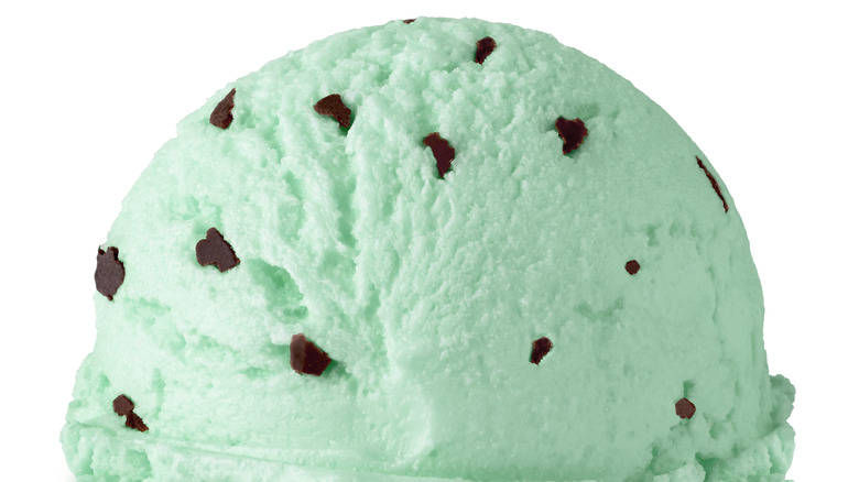 Mint chocolate ice cream