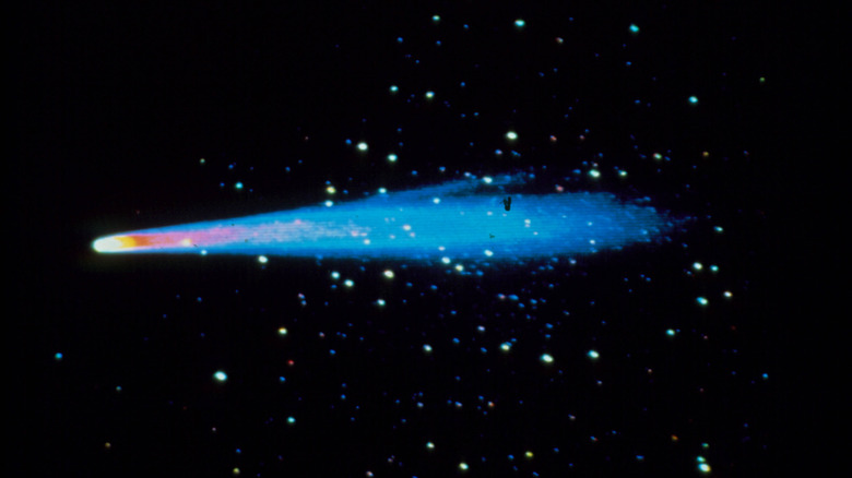 A 1986 photograph of Halley's Comet