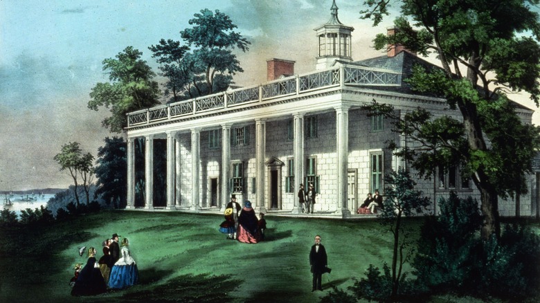 People visit Mount Vernon