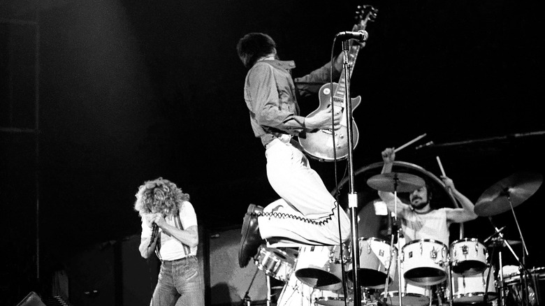 The Who performing onstage