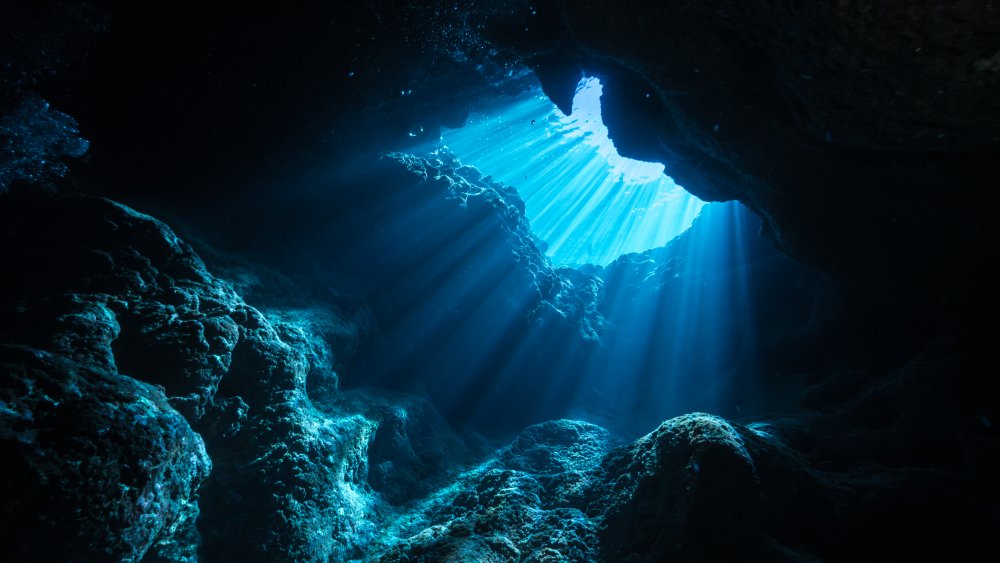 Underwater cave