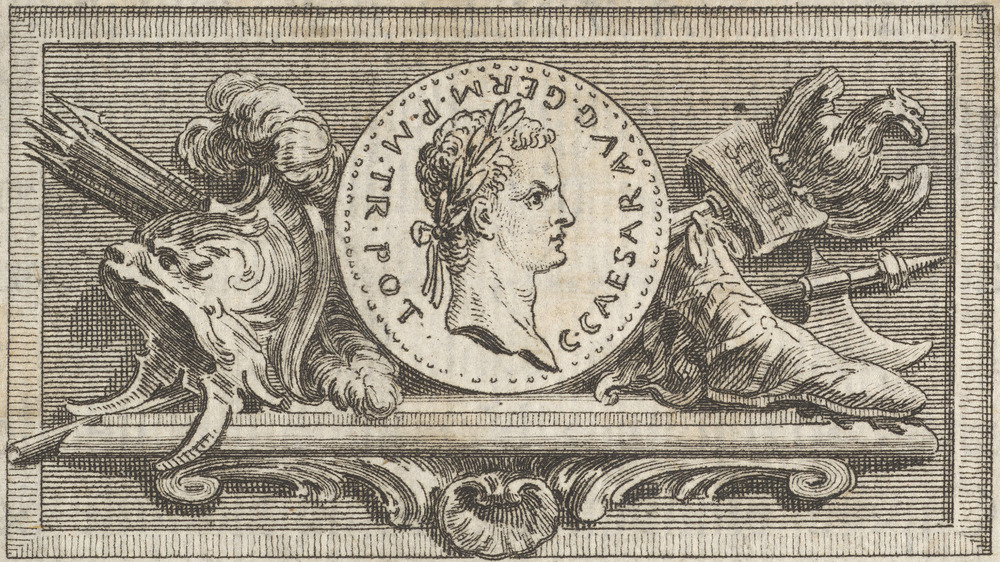 A portrait of Caligula from the 1800s