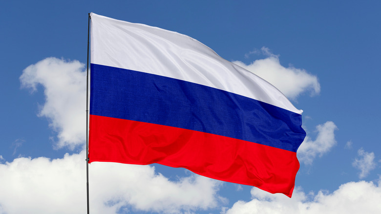 A Russian flag