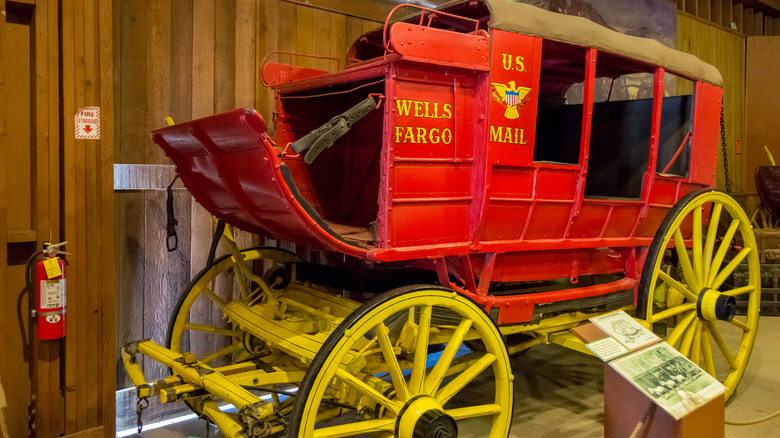 Old West mail stagecoach