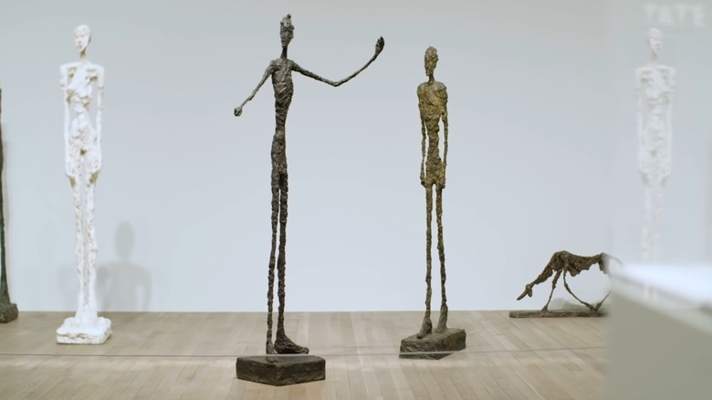 Alberto Giacometti's L'Homme au Doigt sculpture