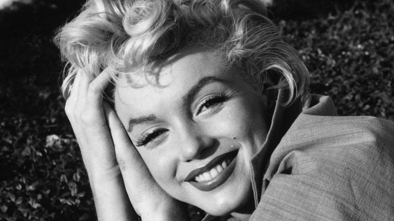 Marilyn Monroe smiles at the camera