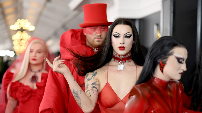 "Unholy" squad exiting red carpet
