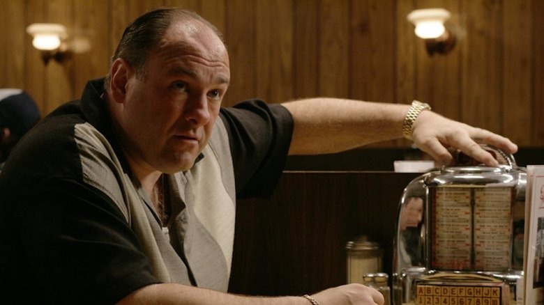 Tony Soprano looking up in finale