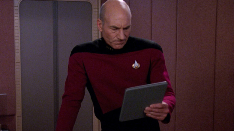 Picard uses a PADD