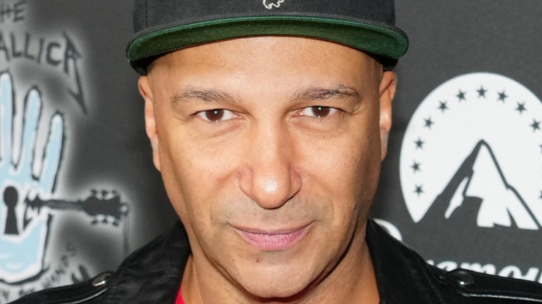 Tom Morello posing for photo