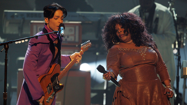 Prince and Chaka Khan performing together