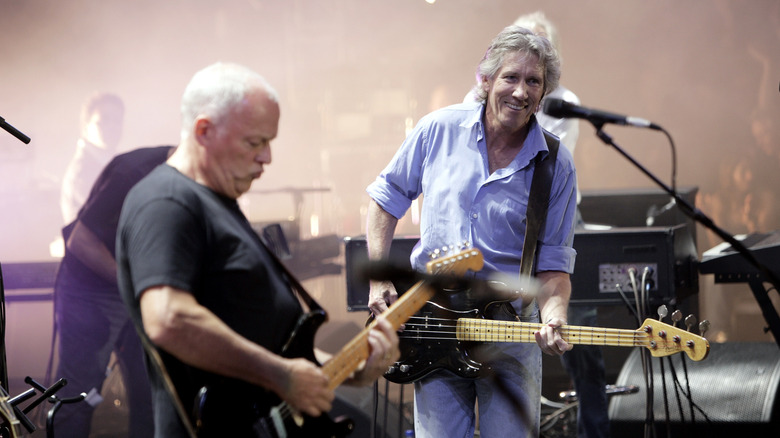 Pink Floyd performing live
