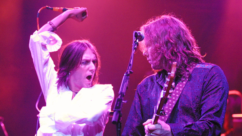 The Black Crowes' Chris and Rich Robinson performing on stage