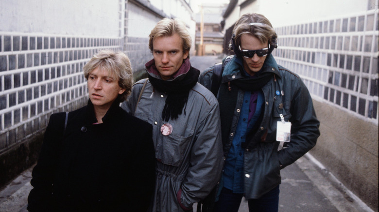 The Police posing for a photo in 1981