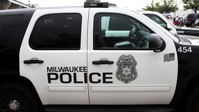 Milwaukee police car parked