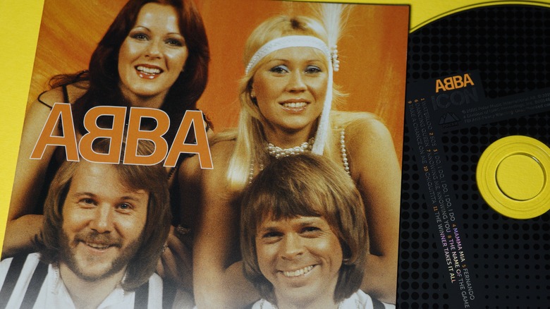 ABBA album cover with record