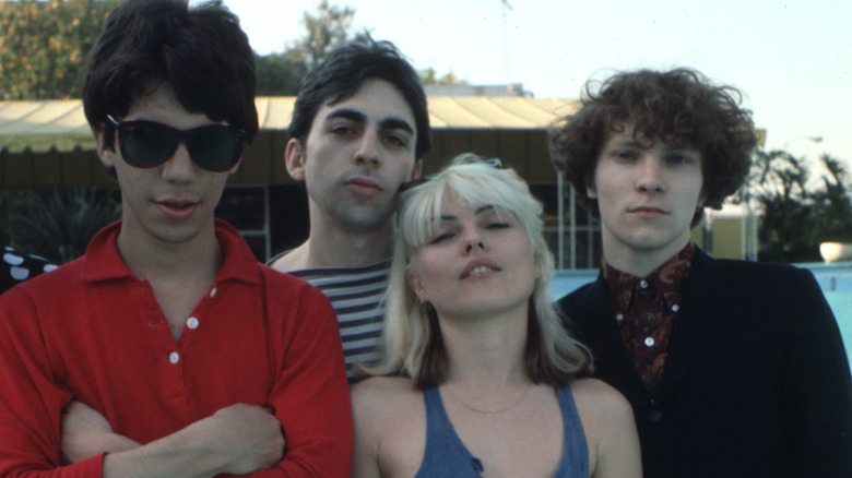 Blondie 1970s publicity shot by pool