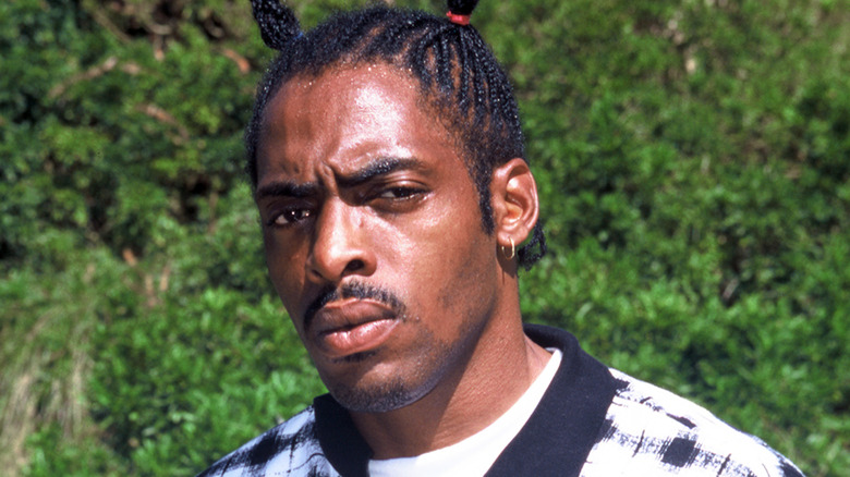 Young Coolio looking focused