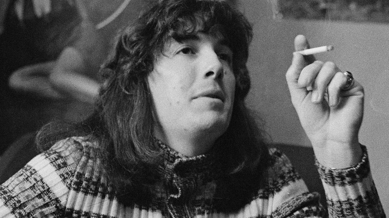 Nick Simper smoking