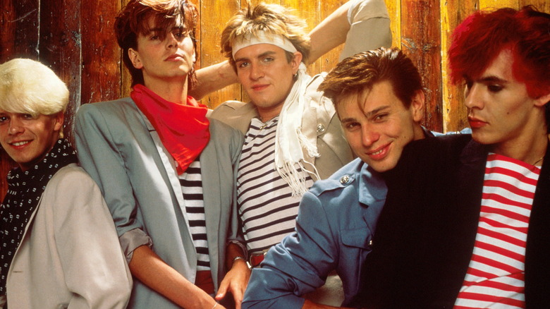 Duran Duran pose for a publicity photo