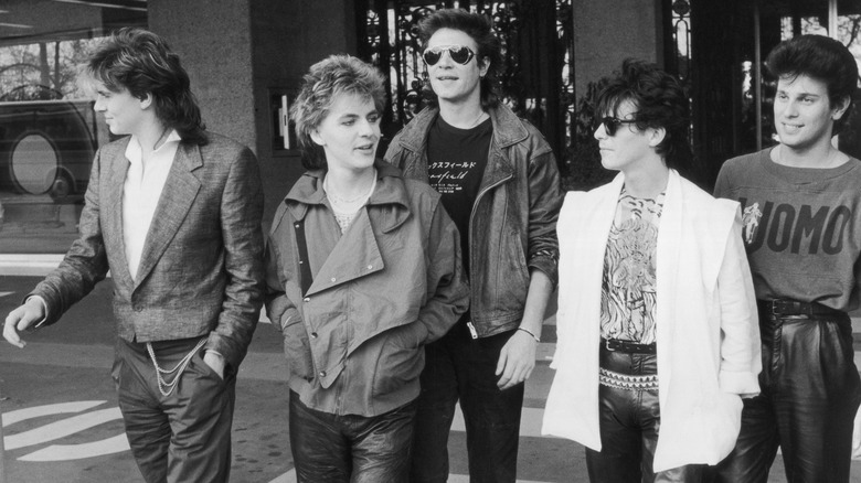 Duran Duran go out for a stroll
