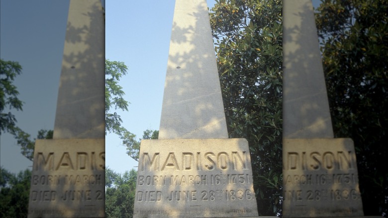 James Madison's burial